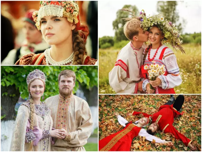 символическая свадьба в русском стиле