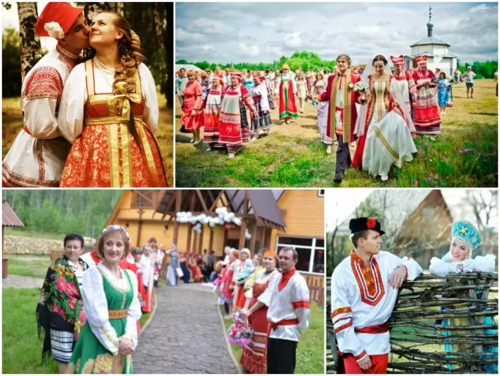 свадебные обычаи и традиции в России фото