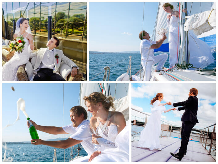 свадьба на корабле