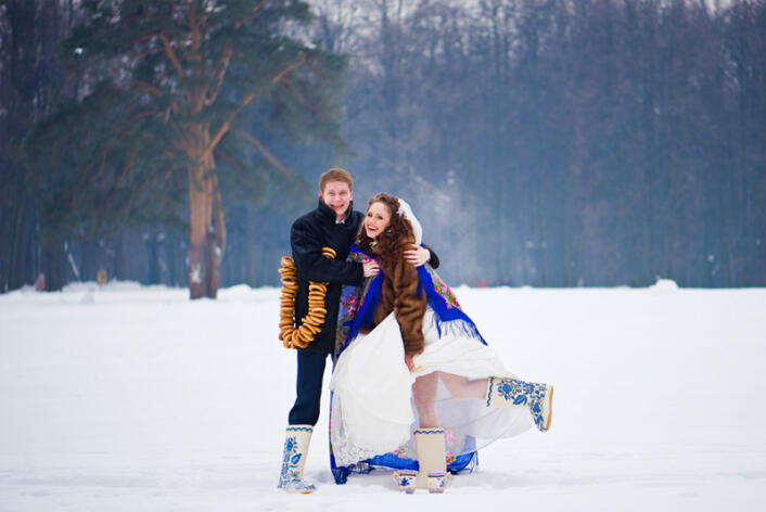 свадьба зимой фото идеи