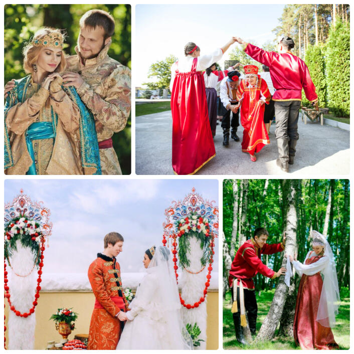 Свадьба в русском стиле фото
