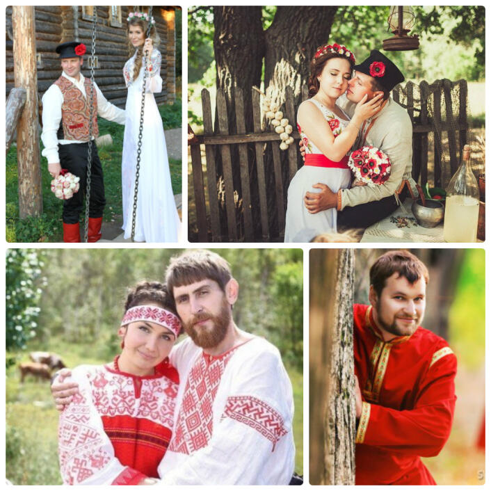 Свадьба в русском народном стиле фото