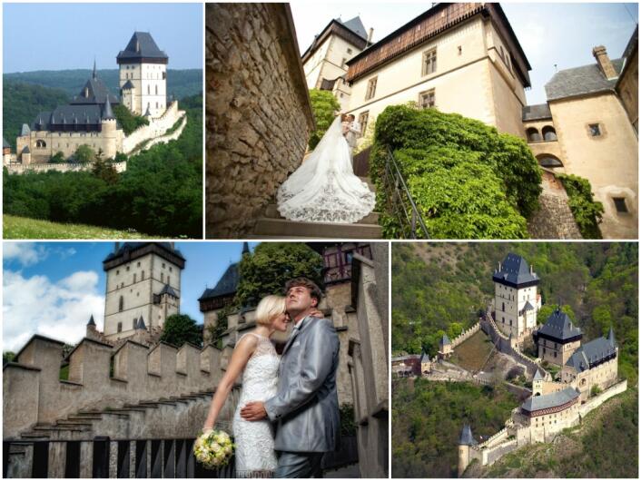 свадьба в чехии Замок Карлштейн