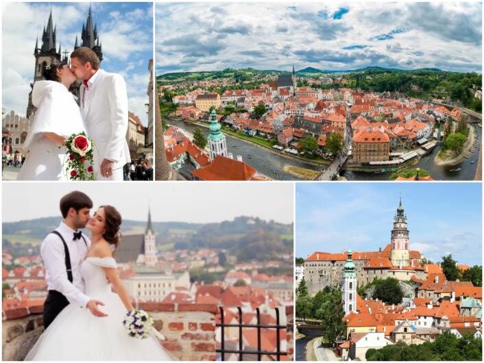 свадьба в чехии город крумлов