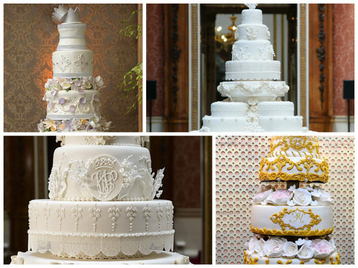 Свадебный торт в королевском стиле