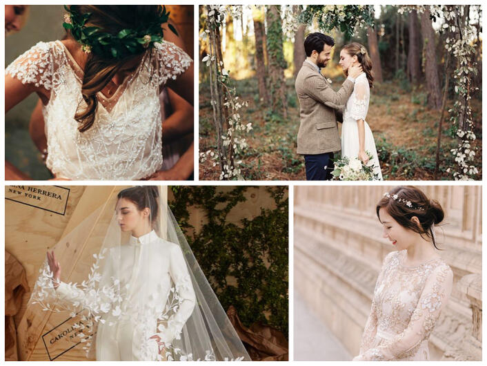 свадебные тренды 2017 оформление банкетного зала, образ невесты, актуальные стили свадеб